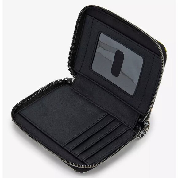 Loungefly Nightmare Before Christmas Wallet Tattoo Art Characters Zip Around - Picture 3 of 5